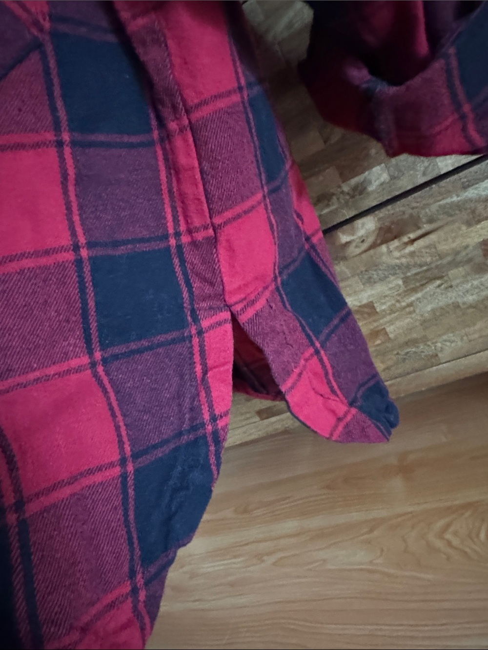 Lucky Brand Red and Black Plaid Button-Down Shirt - Picture 5 of 9